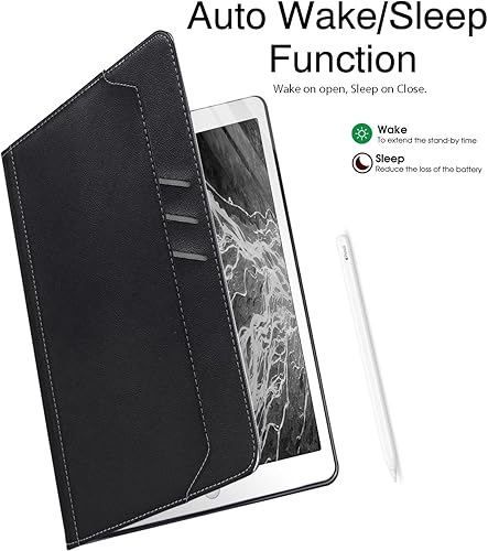 Miniatura 6 de Anpredo Funda para iPad de 56 generación de 9.7 pulgadas con portalápices encendido automáticoapagado automático, correa de mano elástica, soporte