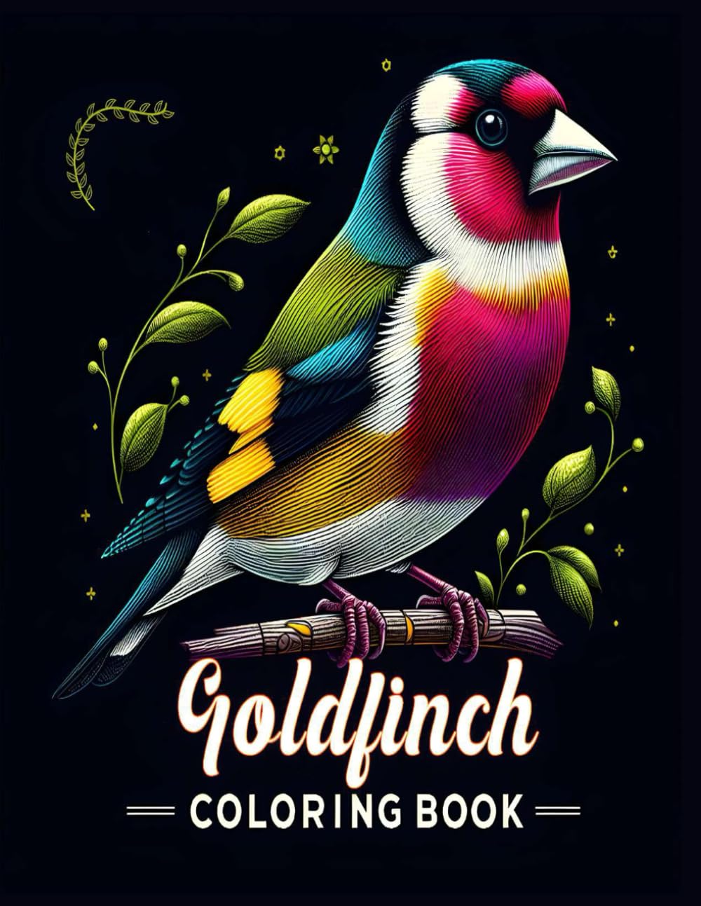 Goldfinch Coloring Book: Relax and Unwind With a Beautiful World of Birds, Goldfinch Coloring Pages.