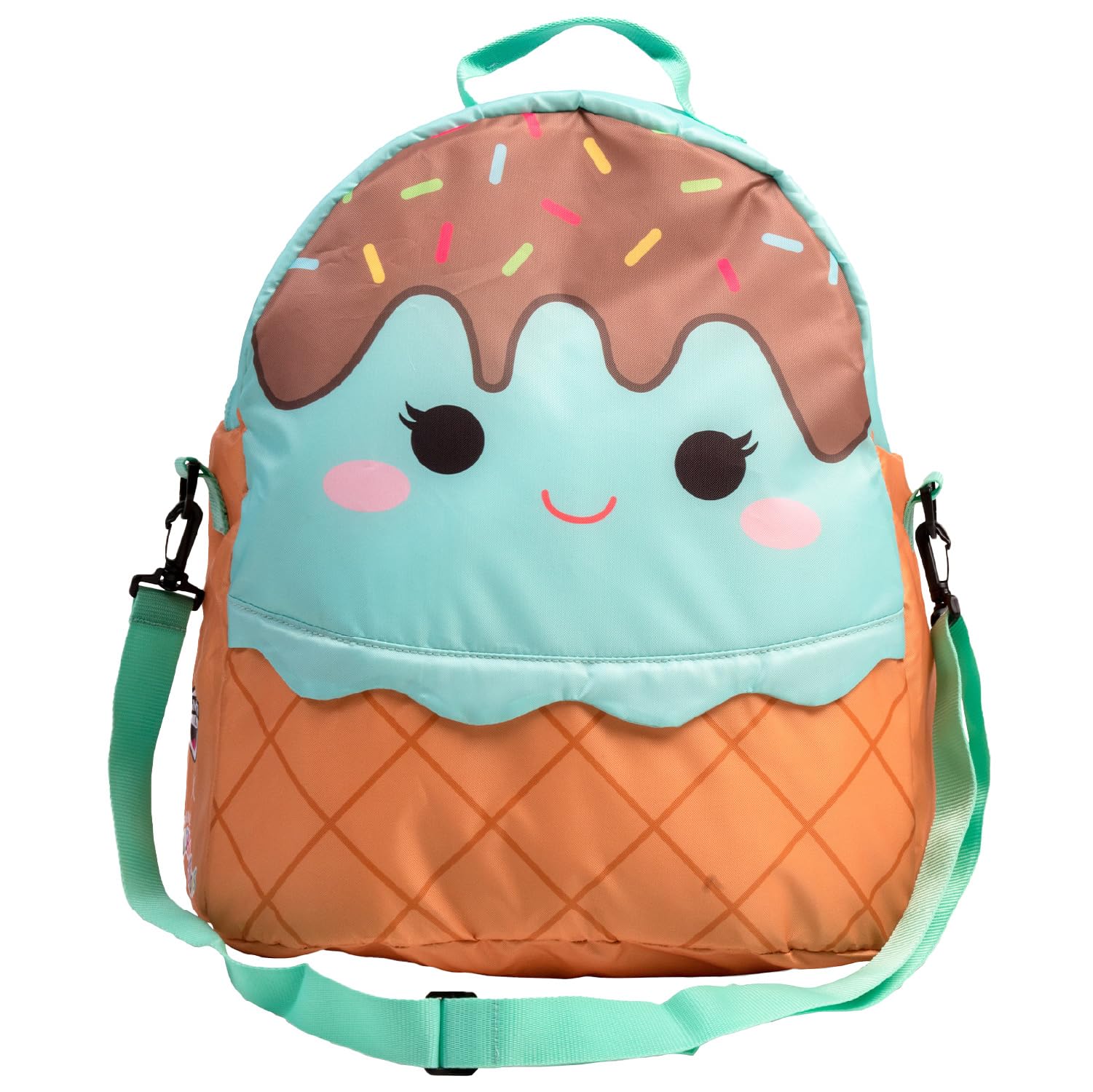 BigMouth IncBigMouth x Squishmallows Original Cooler Bag, Large Insulated Travel Bag, Squishmallow Accessory Tote, Cute Picnic Essentials & Backpack Storage - Maya The Ice Cream Cone