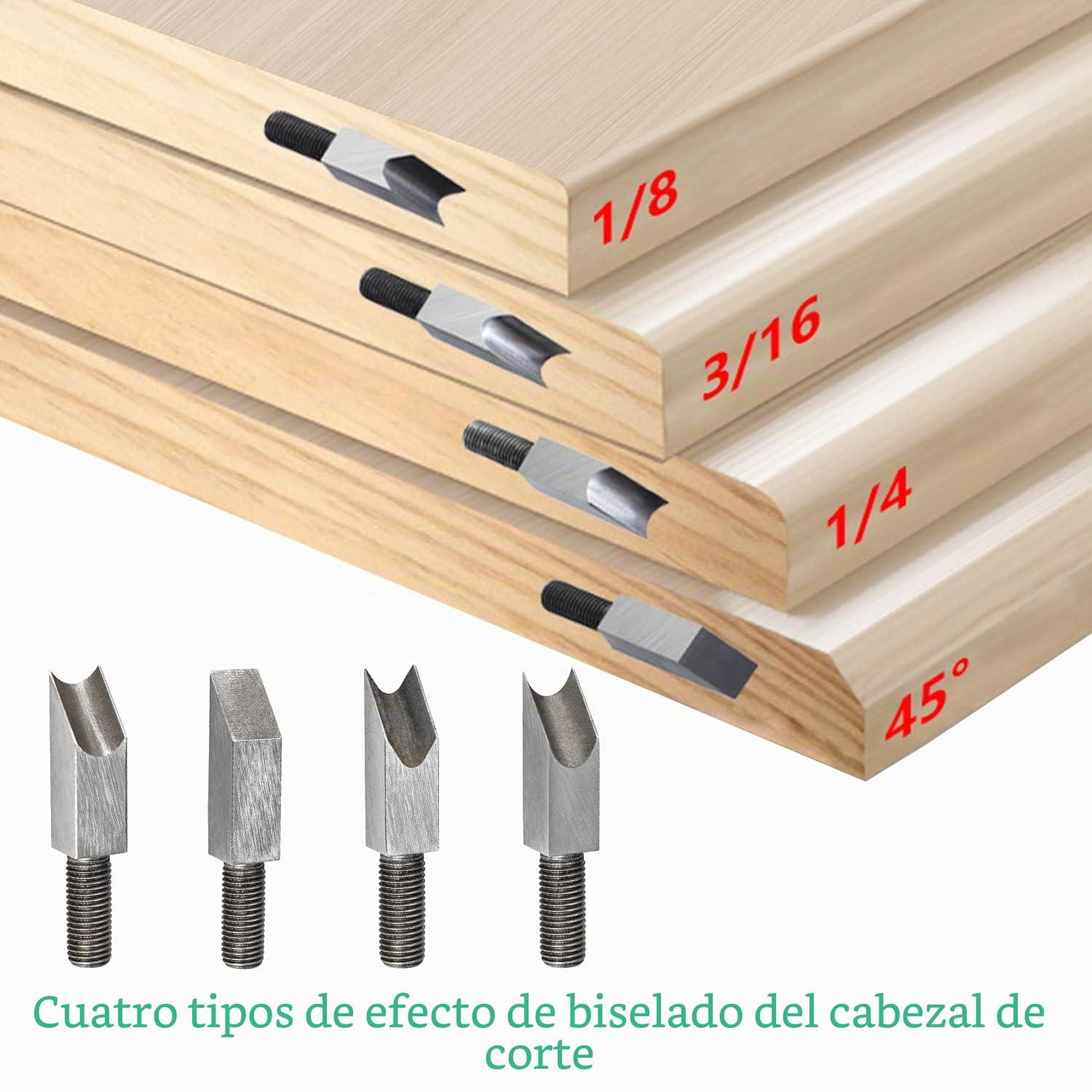 7 Piezas Plano de Esquina Bordes para Carpintería Cepillo Suite, Aplanadora de Chaflán Cepilladora, para Herramientas Carpinteria Madera, Recorte de Bordes de Madera