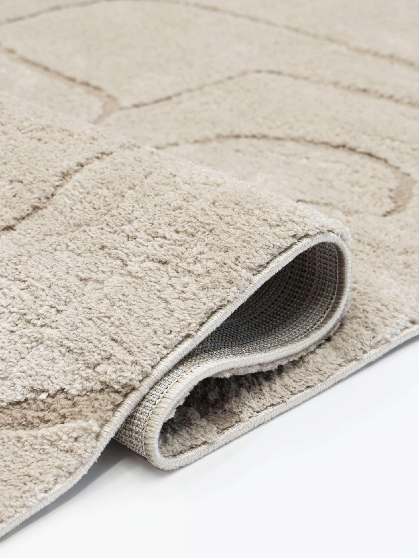 RugVista Moonlit Tapis, 240 x 240 cm, Beige