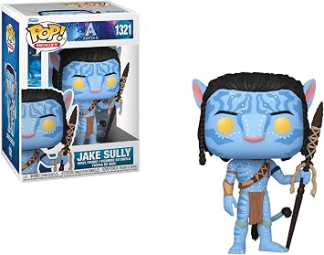 Protector + [Way of Water] [Pop Movies] Vinyl Figurine Avatar Bundled with Funko Compatible Pop Box Protector Case Jake Sully