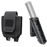 LIVANS Molle Handcuff Pouch,Retractable Baton Case Carrier Sheath