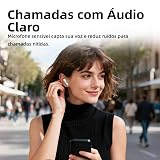 Fone de Ouvido Bluetooth 5.3, Graves Potentes, Drivers de 13mm, 14H de Reprodução, Resistência à Água, Fone sem fio tws (rosa) — imagem 4