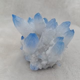Natural Crystal Rough 1pc Natural Blue Crystals Quartz Cluster Freeform Reiki Stones Room Home Office Aquarium Decoration Accessories Gemstone Lucky Stone Ornaments (Size : 600-700g)