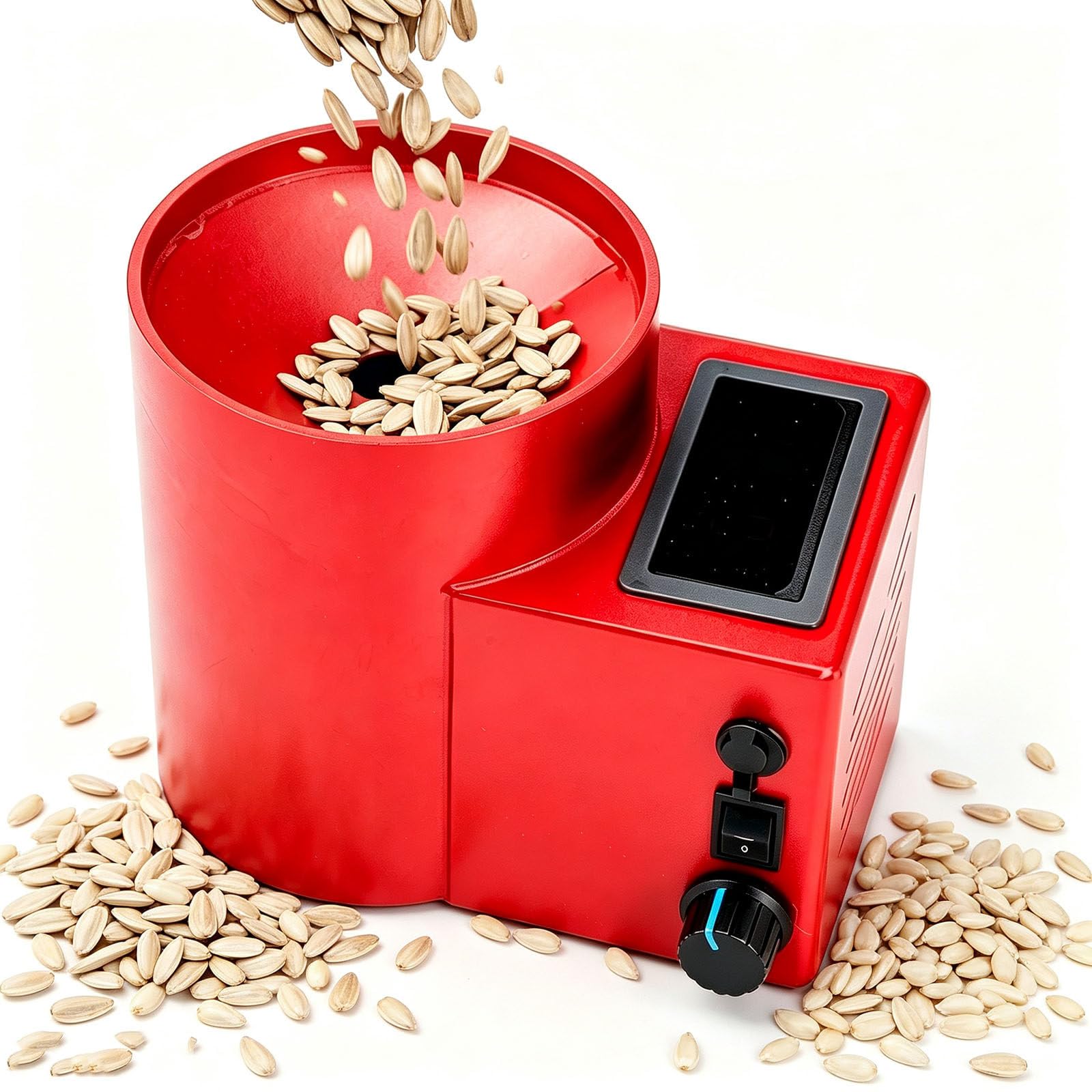 Dispositivo di Rimozione Automatica dello Scafo, Sgusciatrice Portatile per Semi di Girasole Red | Per Famiglia, Supermercato, Fattoria, Festa Red