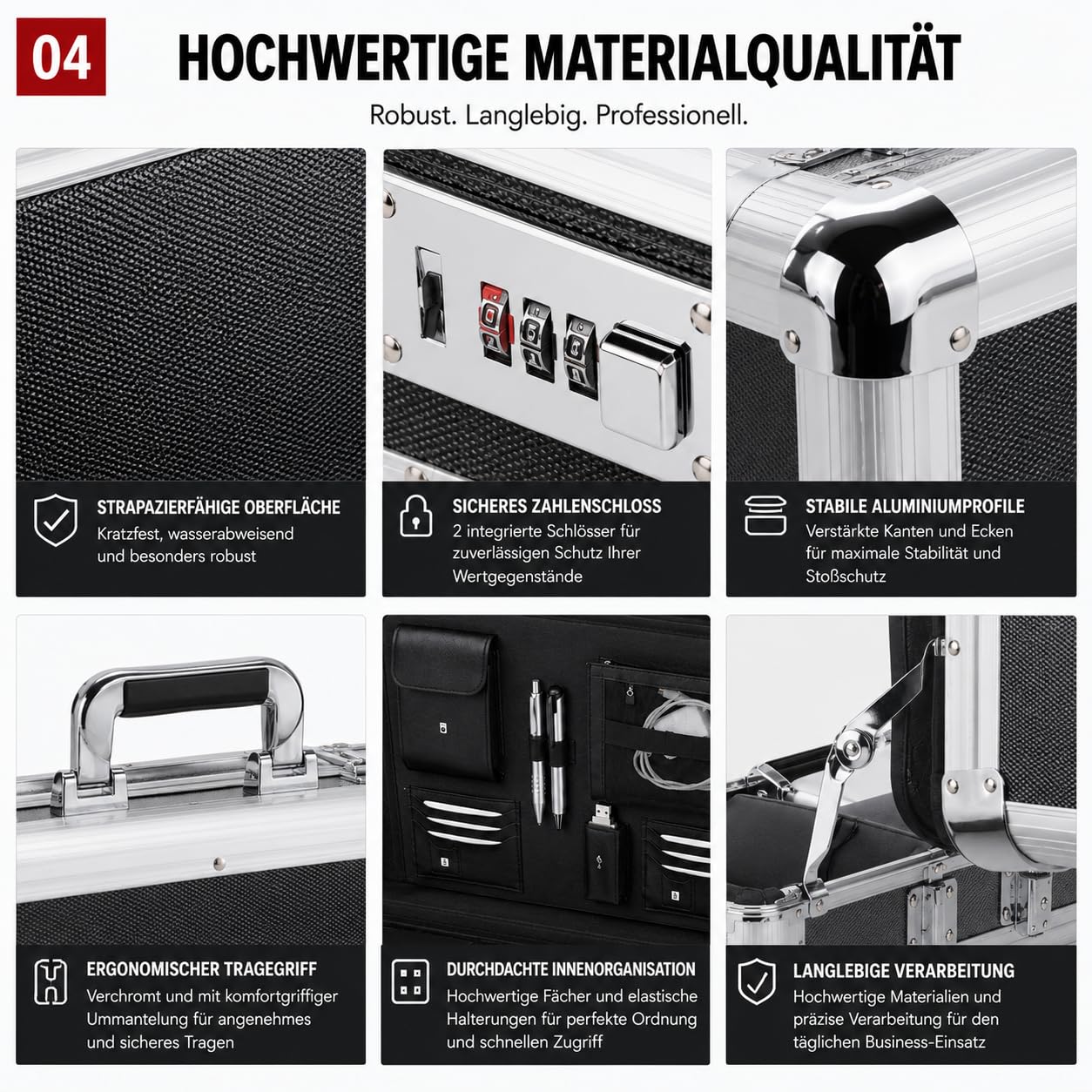 Alumaxx C-1 Maletín Plata - Funda (Maletín, Plata)