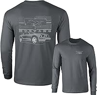 Vista 7 de MUSTANG PONY GRILL con FORD SHELBY CAR CAMISETA MANGA LARGA F&B