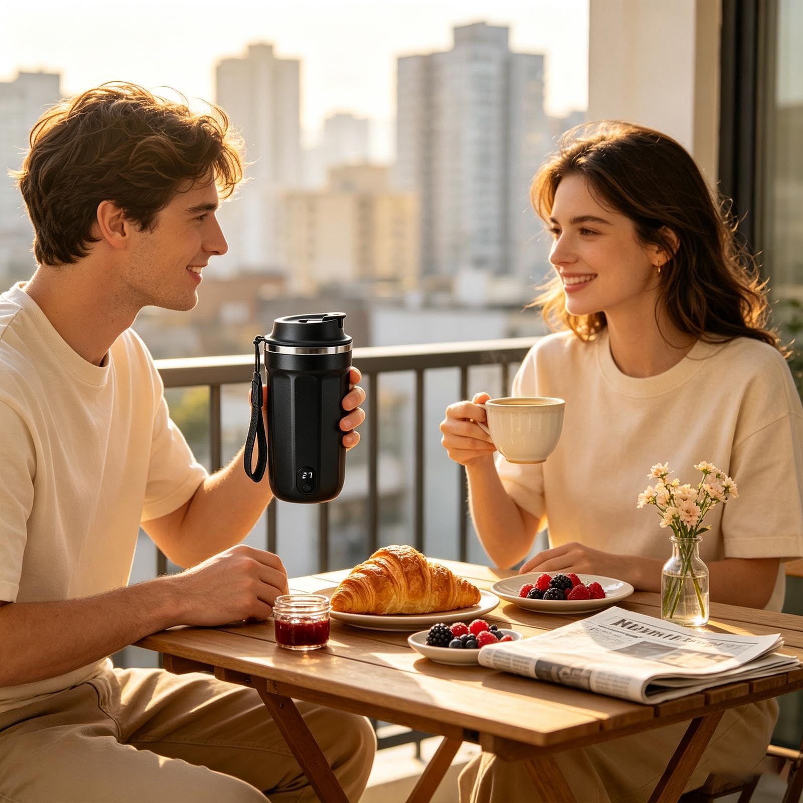 Smart Coffee Mixer , Caffè Mixer , Acciaio Elettrico USB