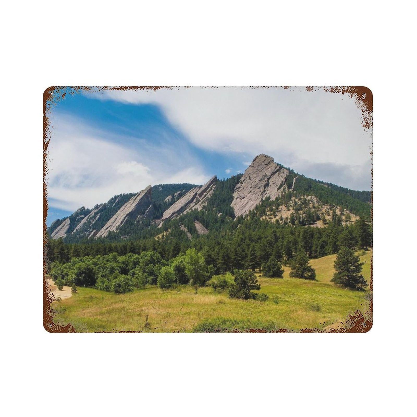 xiaoxiaoshen Real Photo Boulder Decor Colorado Wall Decor Art Metal Tin Poster Modern Home Decor Art Home Bar Shop Decorations Vintage Sign 30x40cm
