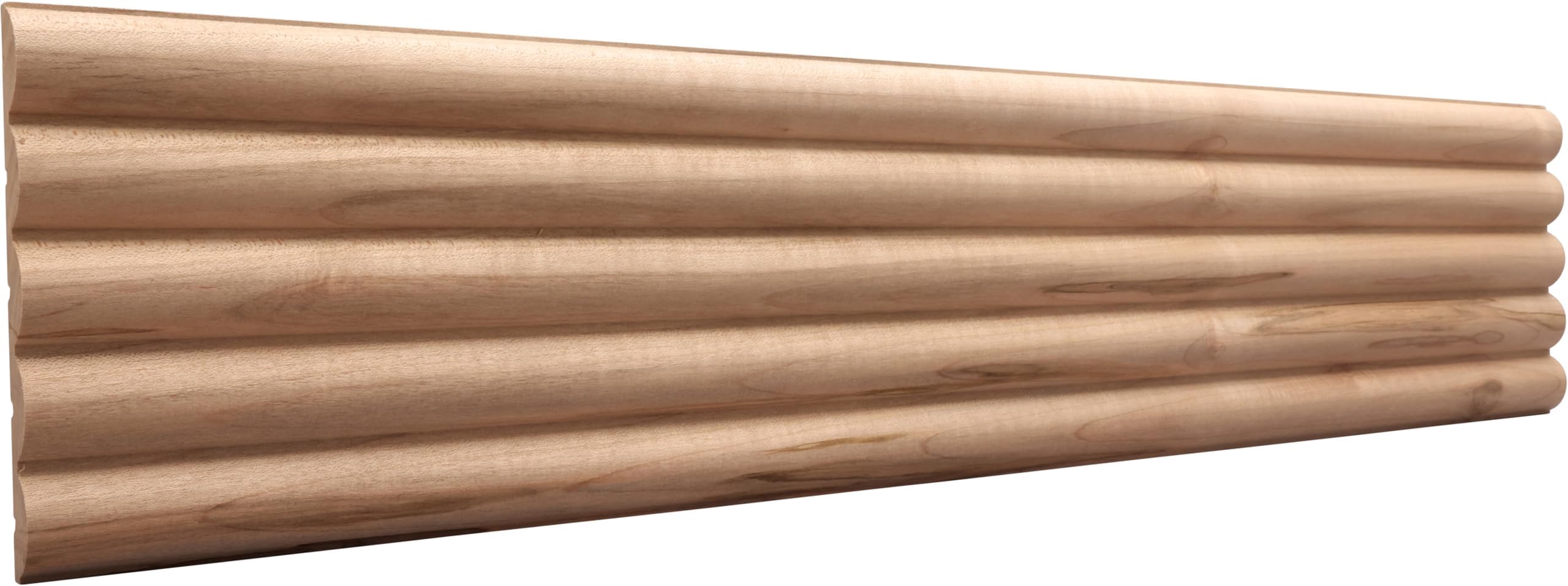 Amazon.com: 1544-4FTWMAP-Wide Reeded Ambrosia Maple Accent Moulding ...