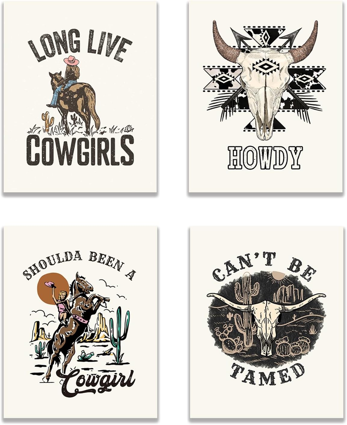 KEUSPI Western Room Decor,Western Wall Decor, Boho Western Wall Decor for Bedroom