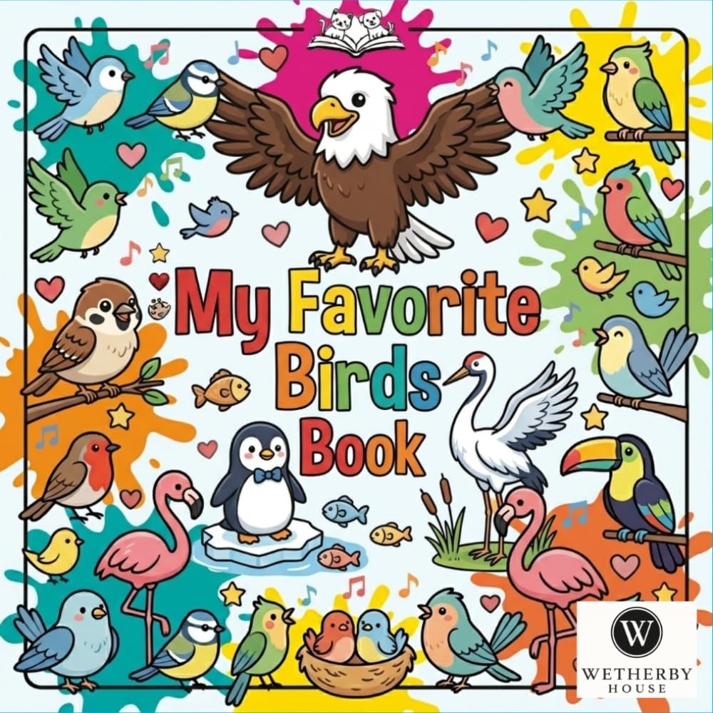 My Favorite Birds Book: Fun and Easy Coloring Pages for Toddlers and Preschool Kids Ages 3-6