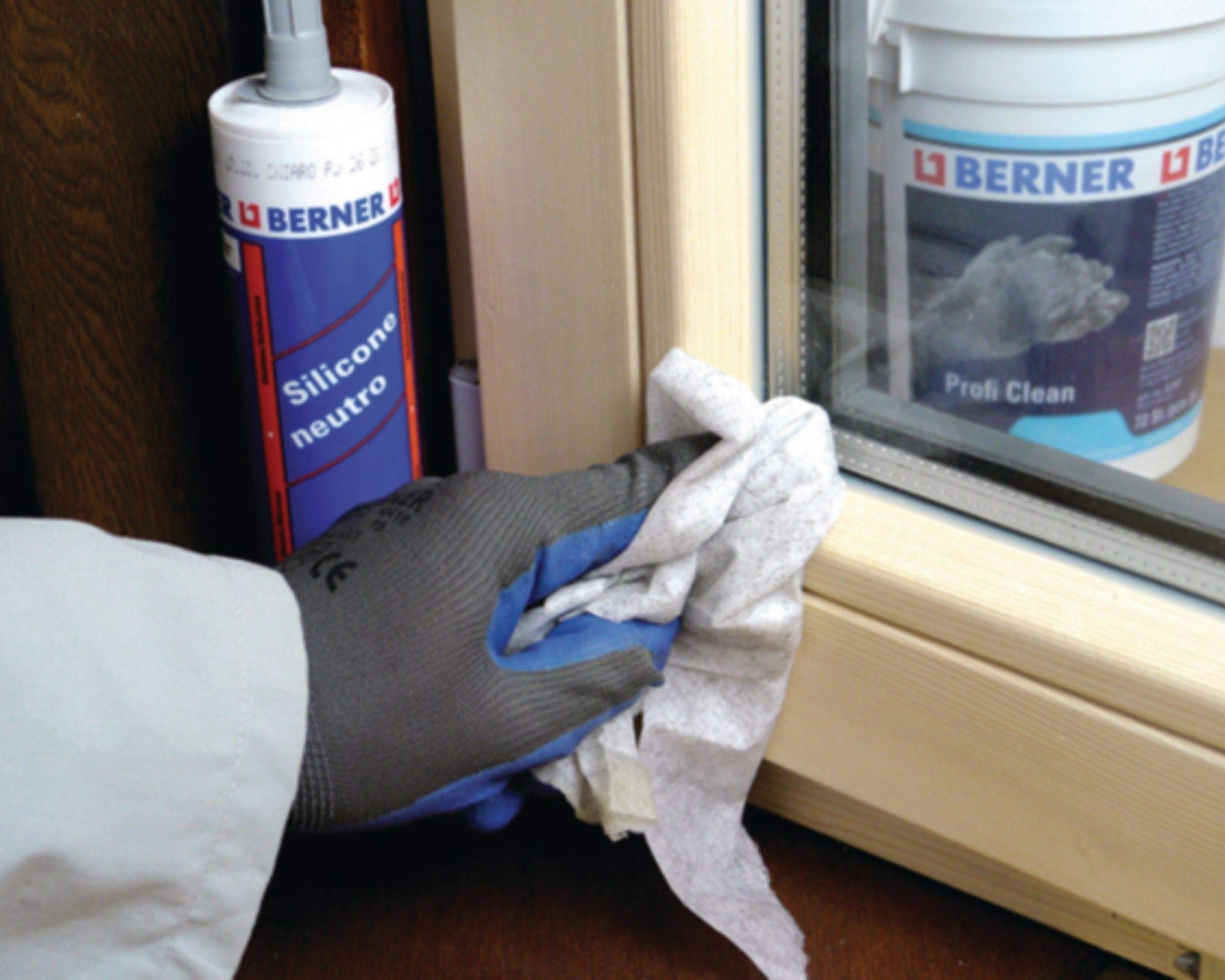 Berner Cleaning Cloth Professional Hand Cleaning Without Water Clean Alcohol, Natural, Pack of 72