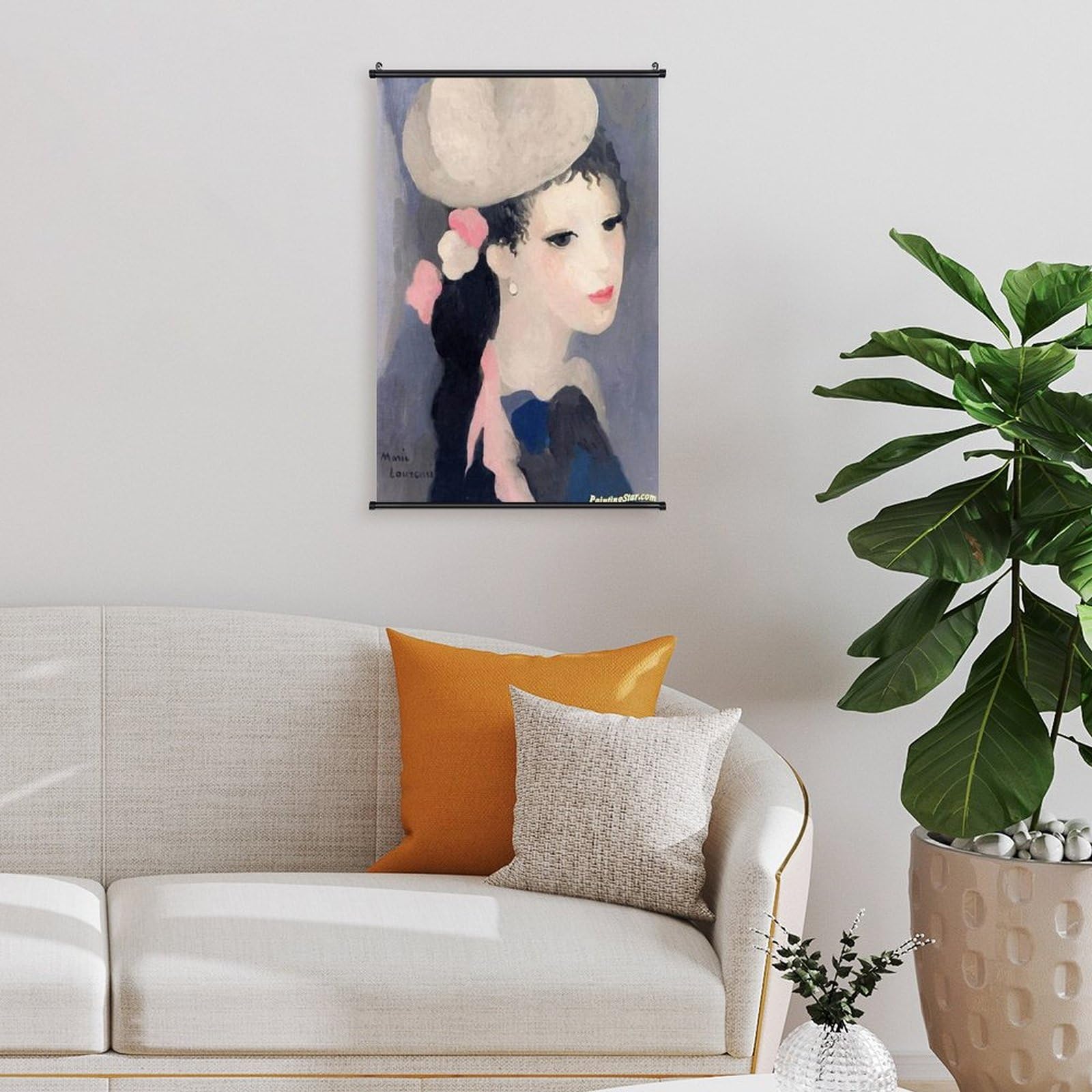 Amazon.co.jp: マリー・ローランサン 女性肖像画ポスター - 優雅で神秘