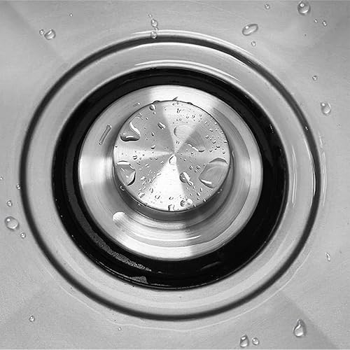 Miniatura 6 de Paquete de 2 tapones para fregadero de cocina para eliminación de basura, tapón de acero inoxidable para eliminación de basura que se adapta a