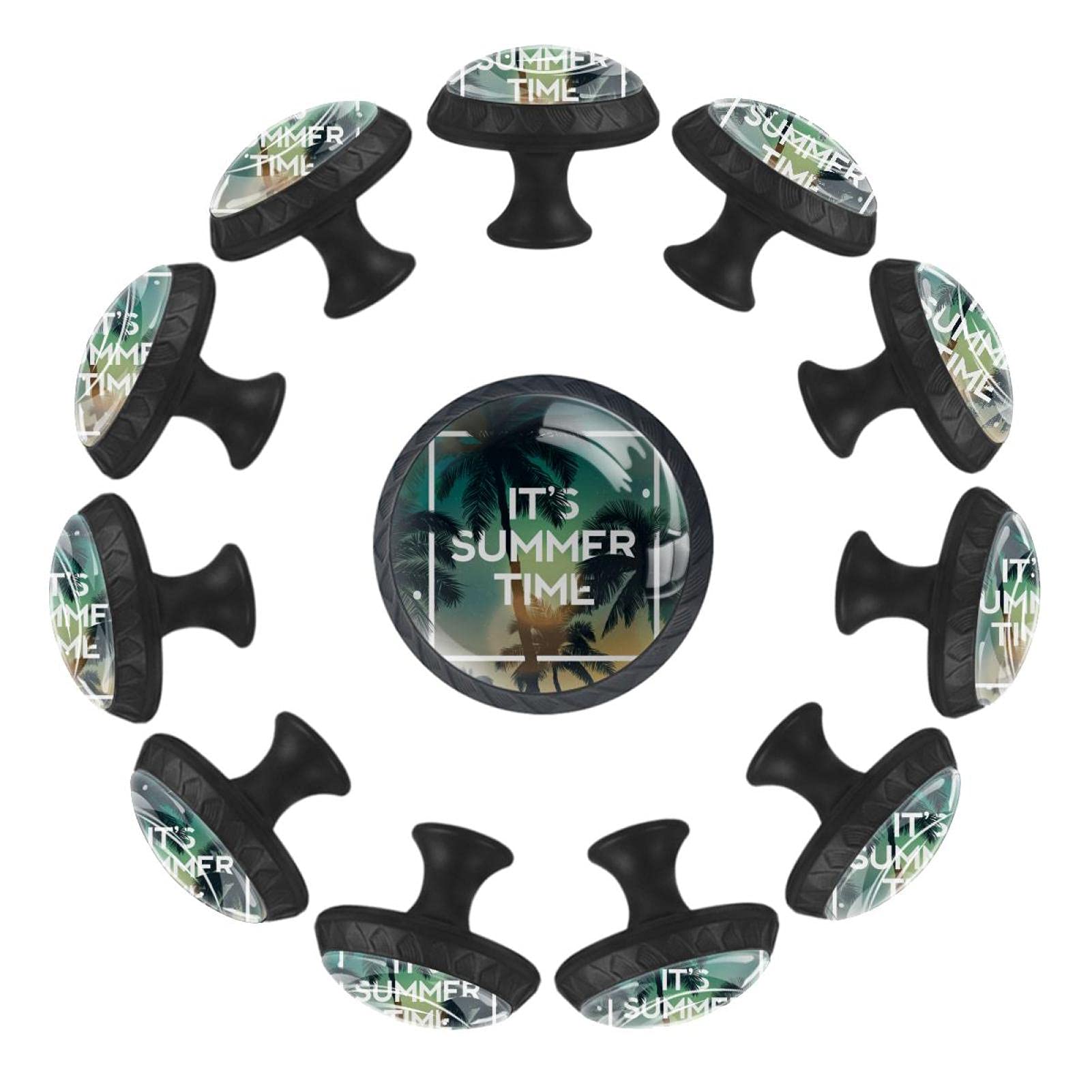 Boutons de tiroir pour chambre d'enfant et crèche de 35 mm sur le thème Summer Time