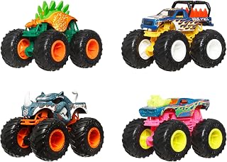 Hot Wheels Monster Trucks 4er-Set, 1:64