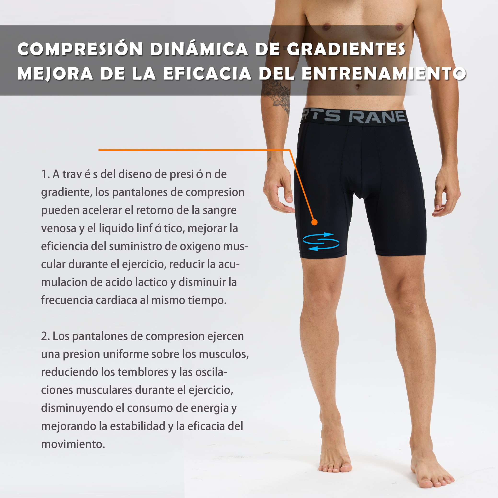 Rane Sports Pantalones Cortos de compresión ultrafinos para Hombre Mallas Deportivas para Correr Ropa Interior de Alto Rendimiento Entrenamiento atlético Capa Base de Licra.