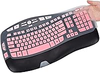 Vista 8 de CaseBuy Funda para teclado compatible con Logitech K350 MK550 MK570, accesorios de teclado inalámbrico Wave K350 MK550, protector de silicona