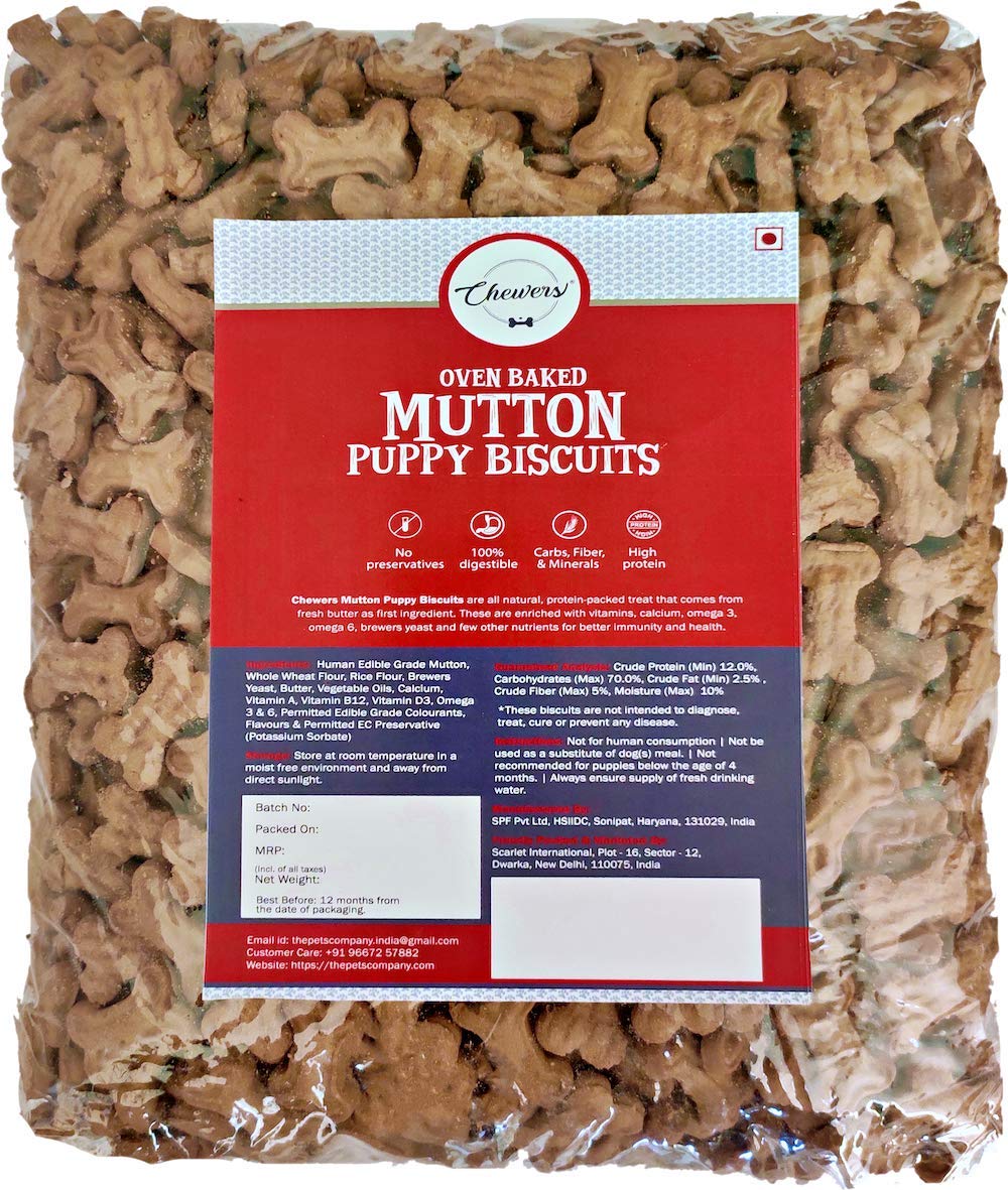 Chewers Mutton Puppy Biscuits, 1 Kg (Pack of 4) (B092JFCBWL) Amazon Price History, Amazon Price Tracker