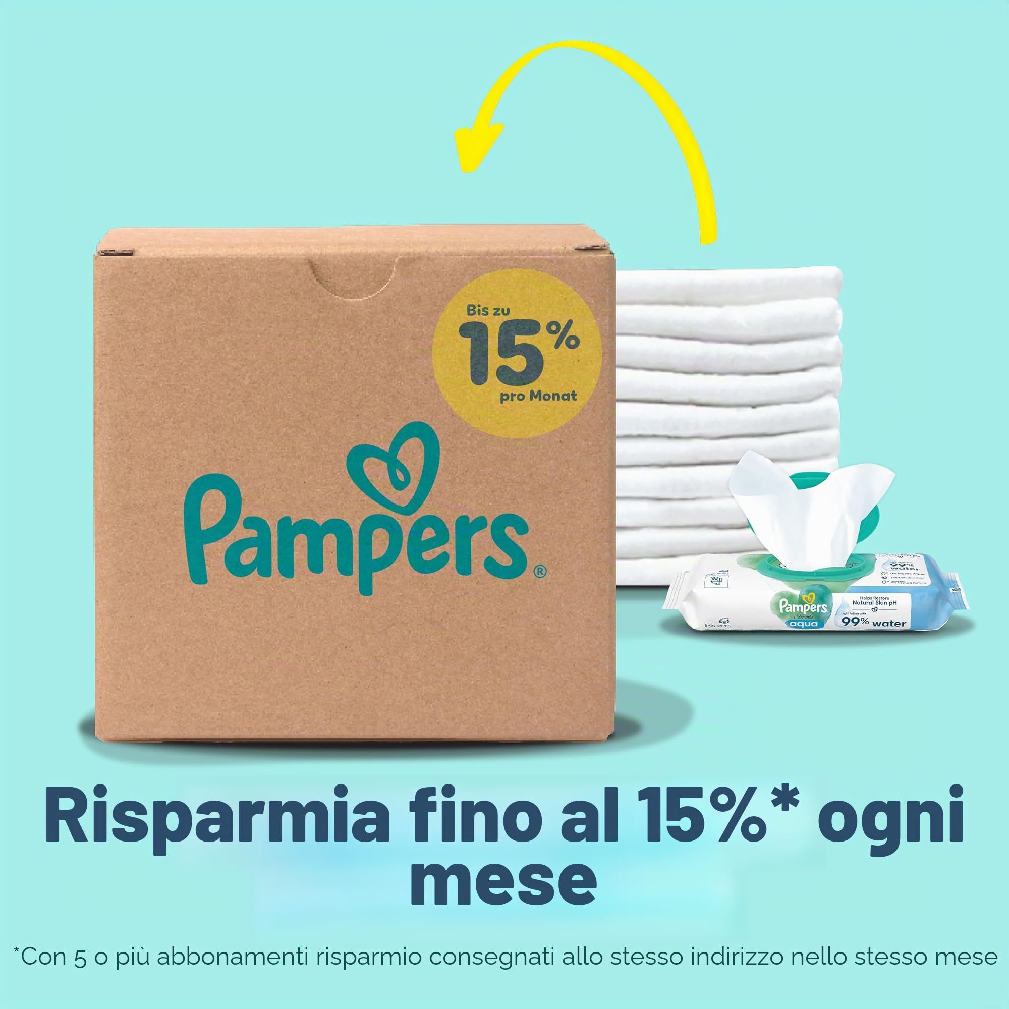 Pampers Pannolini per bambini, taglia 2 (4-8 kg), protezione premium, mini, confezione da 240 pezzi
