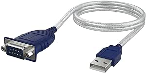 SABRENT USB 2.0 to Serial (9 Pin) DB 9 RS 232 Converter Cable, Prolific Chipset, HEXNUTS, [Windows 11/10/8.1/8/7/VISTA/XP, Mac OS X 10.6 and Above] 2.5 Feet (CB-DB9P)