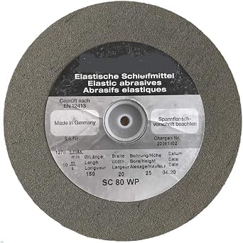 Artifex Elastic Abrasive Grinding Wheel Silicon Carbide SC 80 WP