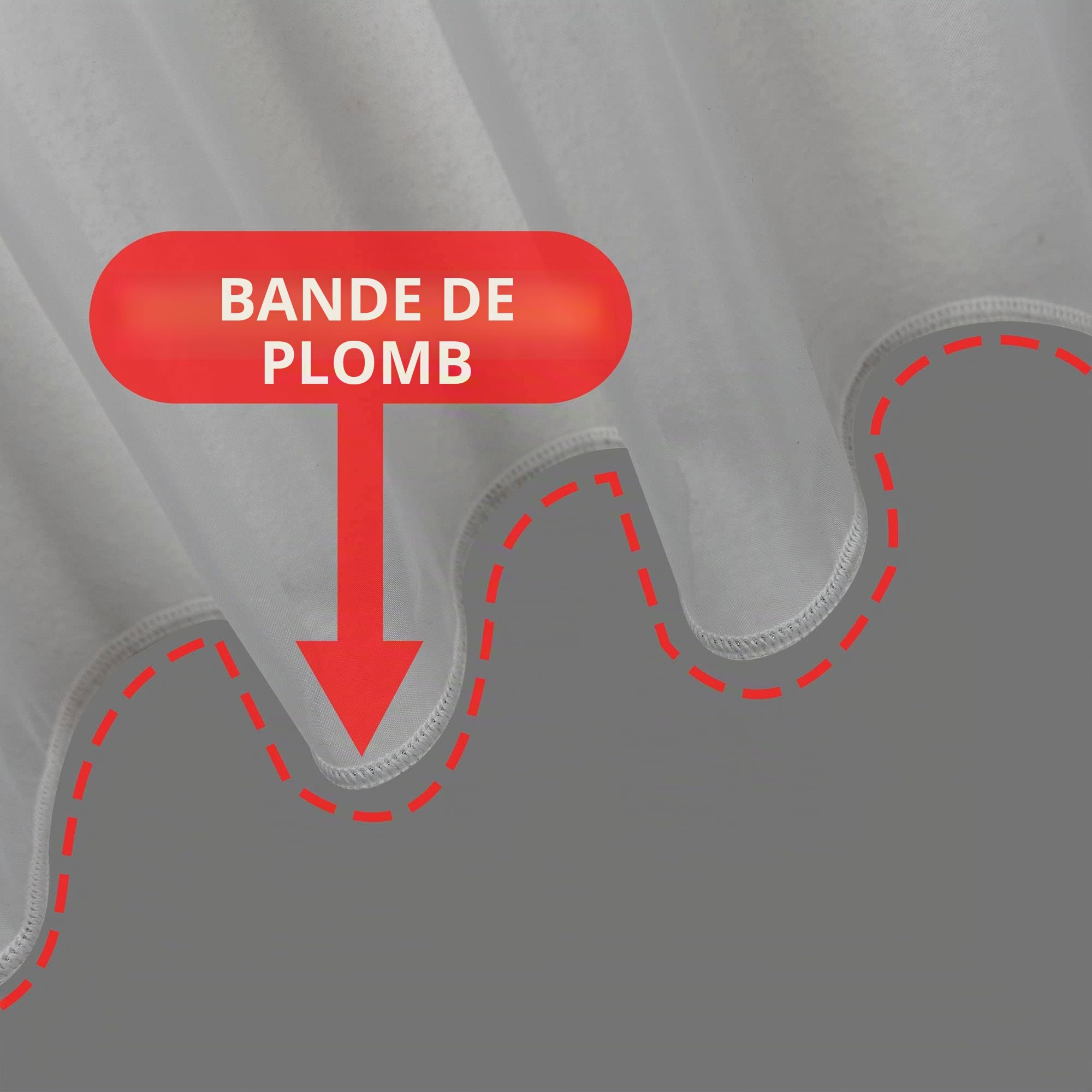 Voilage blanc semi-transparent avec galon fronceur et finition bande de plomb, aéré, moderne et durable pour n'importe quelle fenêtre, rideaux et systèmes de rideaux en ligne (210 x 200 cm (H x l)