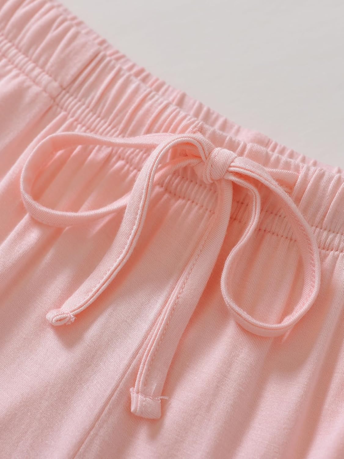 Women's Petite Pajamas Set Petite Size Short Sleeve with Pants - Image 5