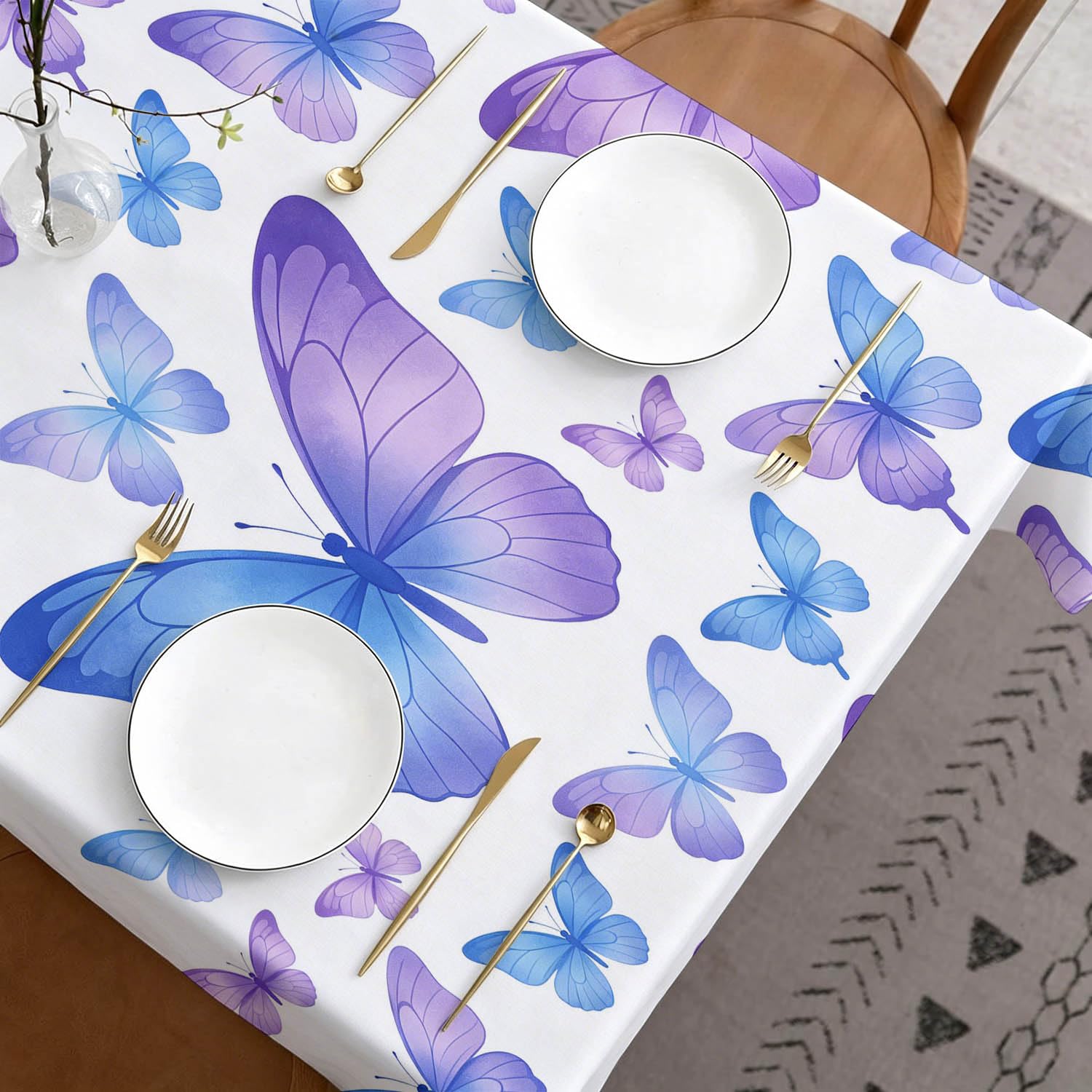 Tovaglia Rettangolare 160x240 cm Farfalle Poliestere