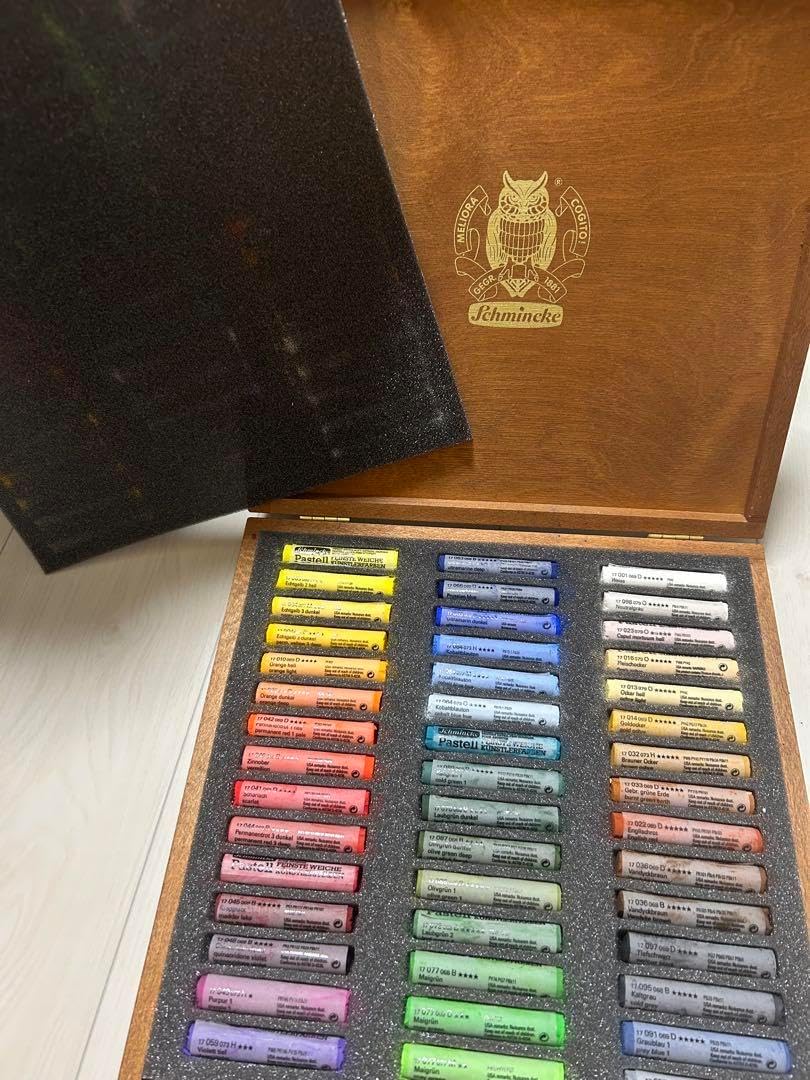 schmincke シュミンケ ソフトパステル 45色木箱セット Amazon.co.jp