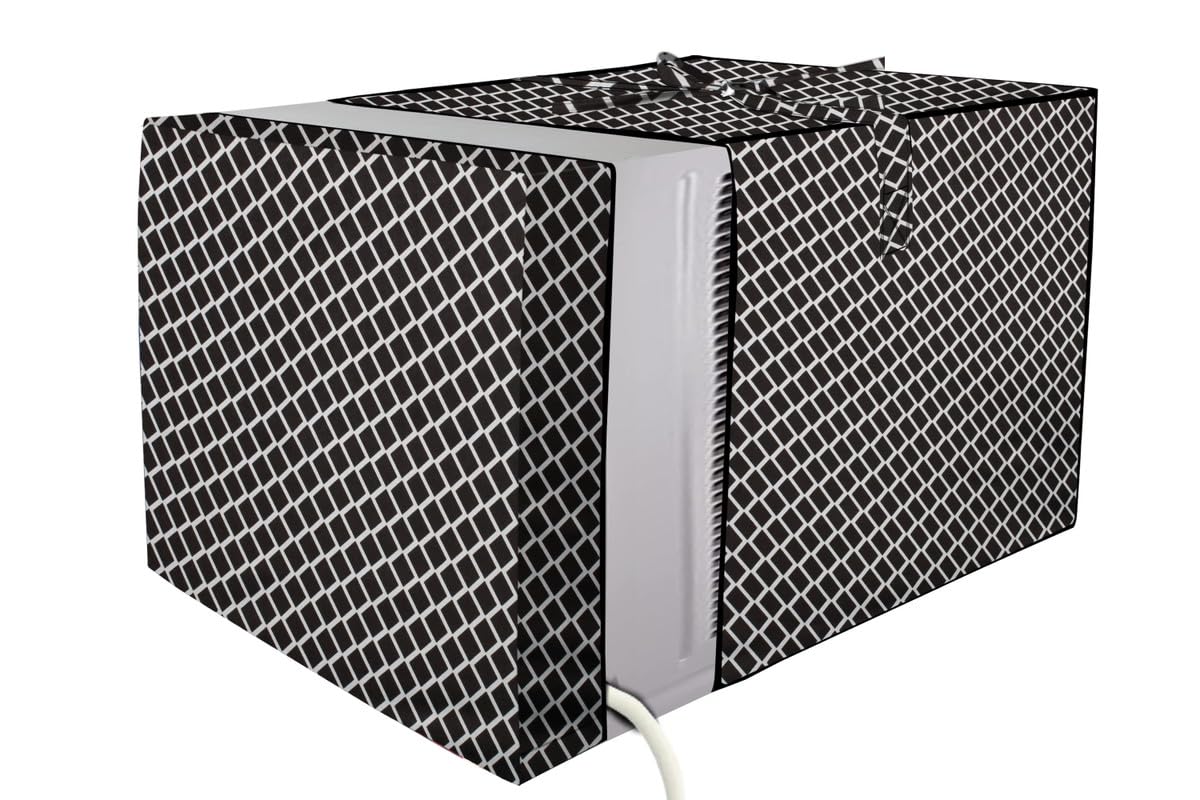 Stylista Window ac Cover Suitable for LG 2 Ton RW-Q24WWYA, Check Grey Color Elastic fit Cover for Front and Rear of Window Ac (B0CX1J1L5S) Amazon Price History, Amazon Price Tracker