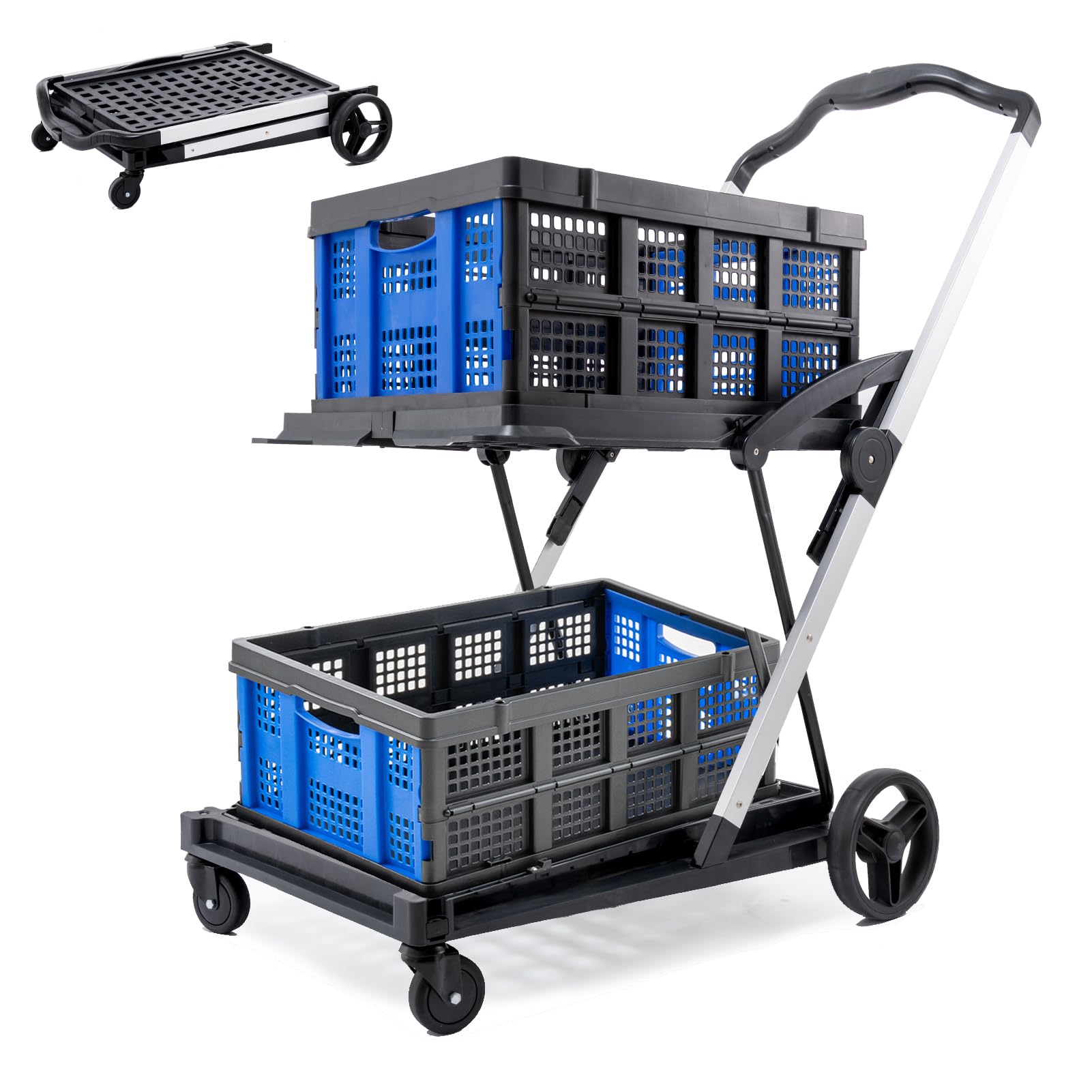 Collapsible Shopping Cart on Wheels