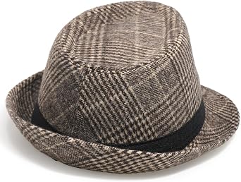 Classic Fedora Hat for Men Women Retro Gatsby Trilby Bowler Cap Jazz Hats