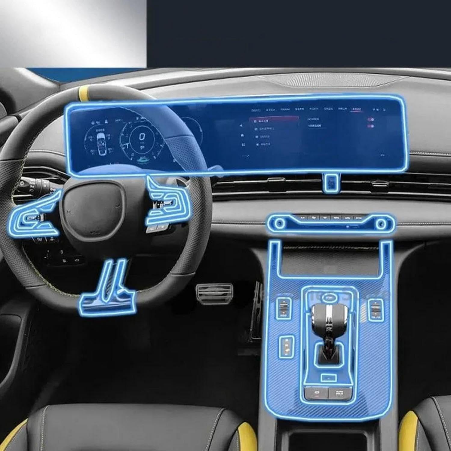 Film protection TPU console Dodge Attitude pour préserver l'habitacle
