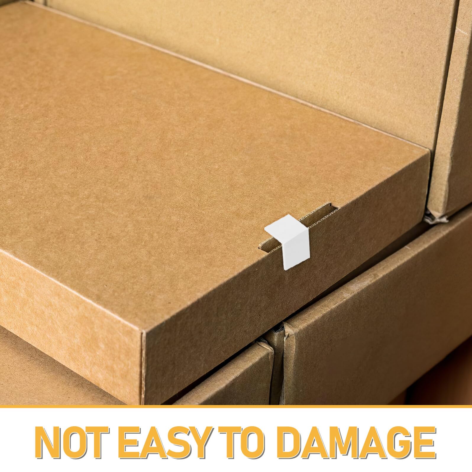 Ciieeo Protections D’Angle Anti-Collision en Plastique Blanc 20X20 MM pour Cartons et Meubles Lot de 500 Pièces Coins D’Expédition Résistants et Étanches pour Emballage et Déménagement