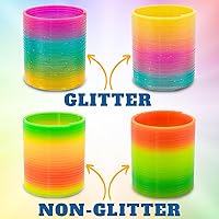 Vista 3 de Lote variado de resortes mágicos arcoiris. (12 unidades).