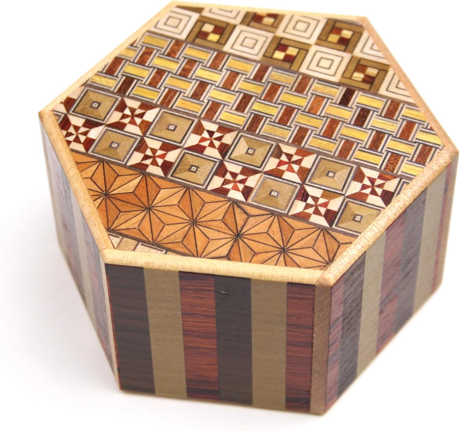 Japanese Puzzle Box 6steps Hexagon