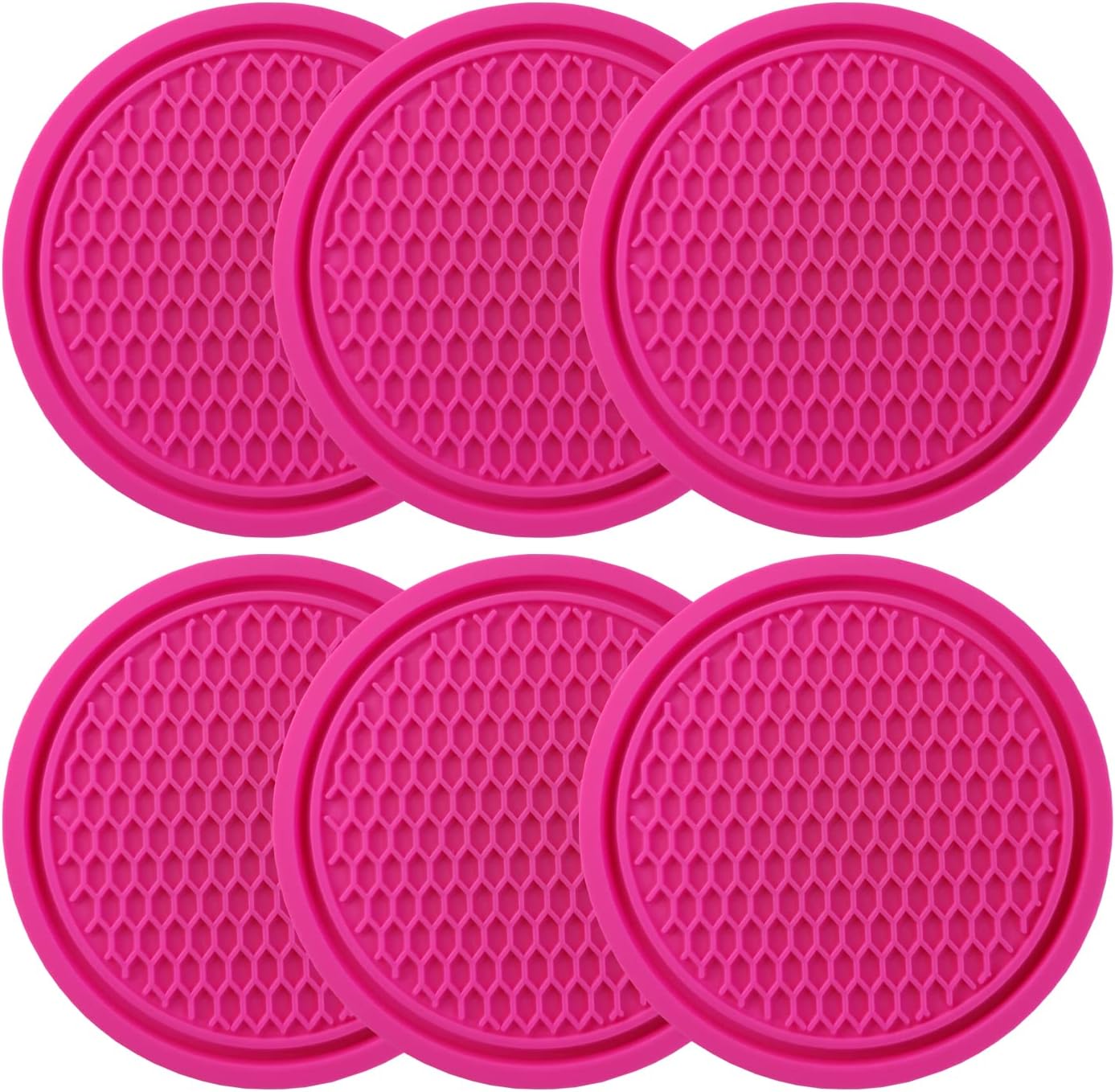 PinePoem Car Cup Holder Coaster with Bling Crystal