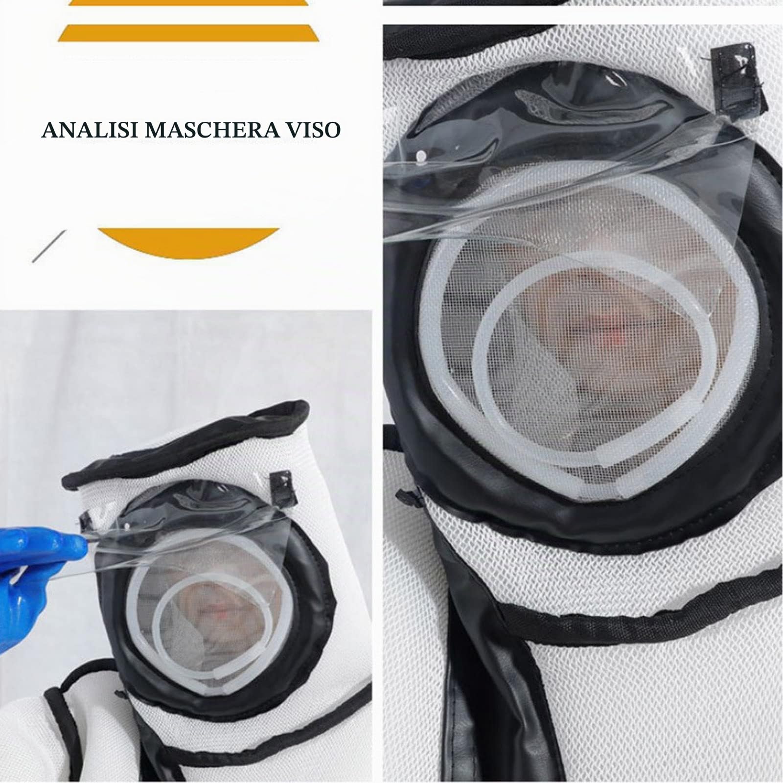 Abbigliamento Anti-Ape vestito di apicoltura Abbigliamento per Apicoltore Tuta per apicoltura bianca ultra ventilata a 3 strati per apicoltore Ultra protezione Apicoltura tuta