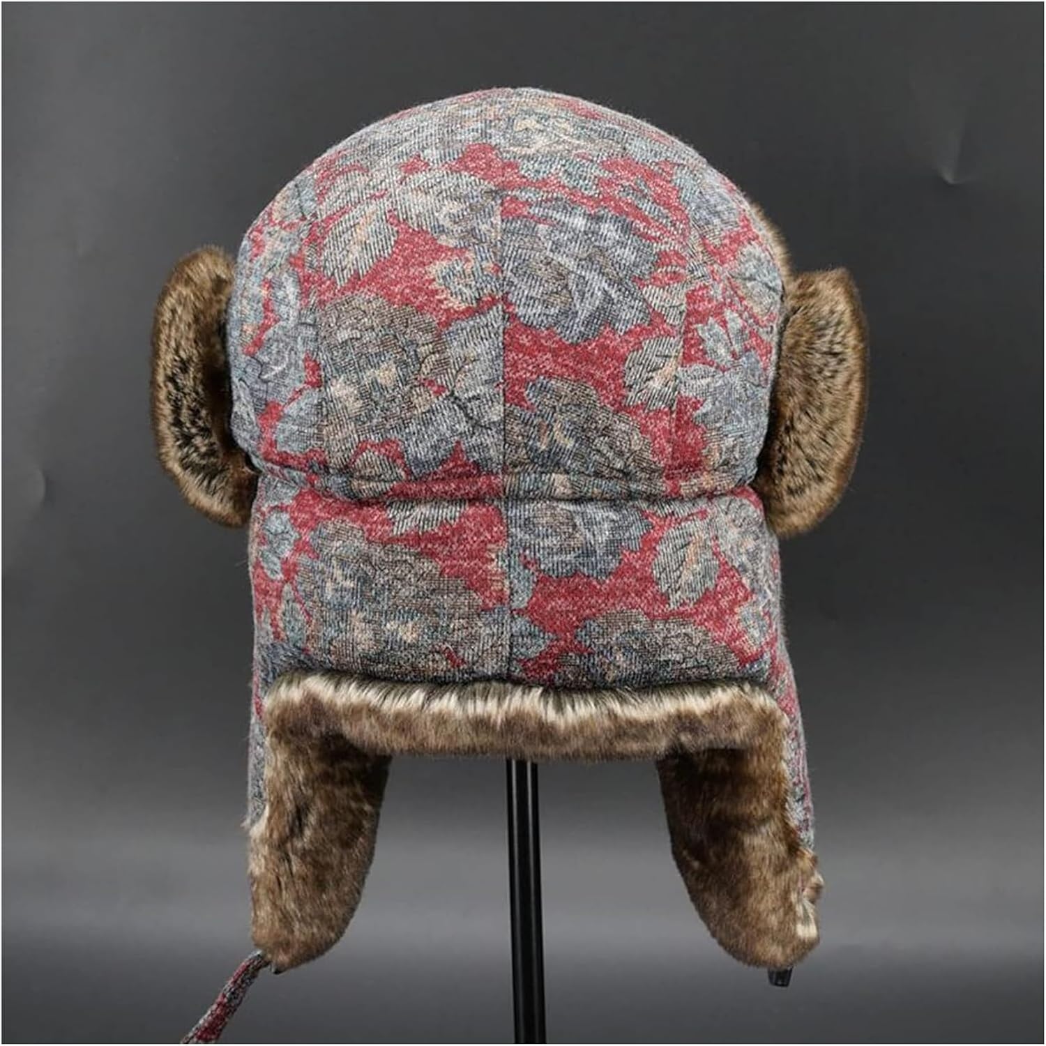 Trapper Hat, Trooper Hat, Pull On Closure with Chin Buckle Warm Winter Hat for Men & Women