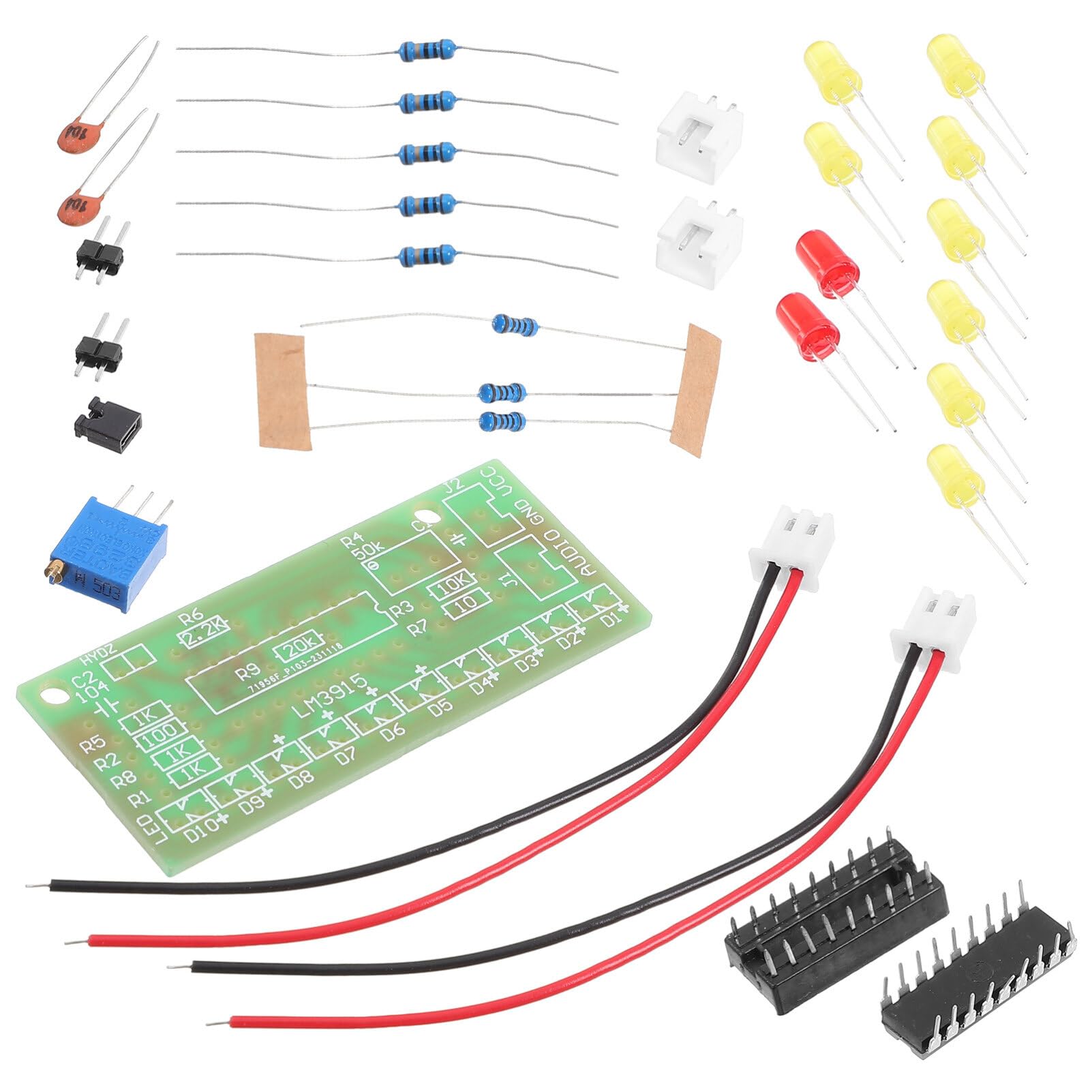 OUNONA 1 Set Soldering Practice Kit Components Soldering Practice Board Electronic Project Kits Diy Soldering Kit Skill Training Board Led Smd Soldering Kit
