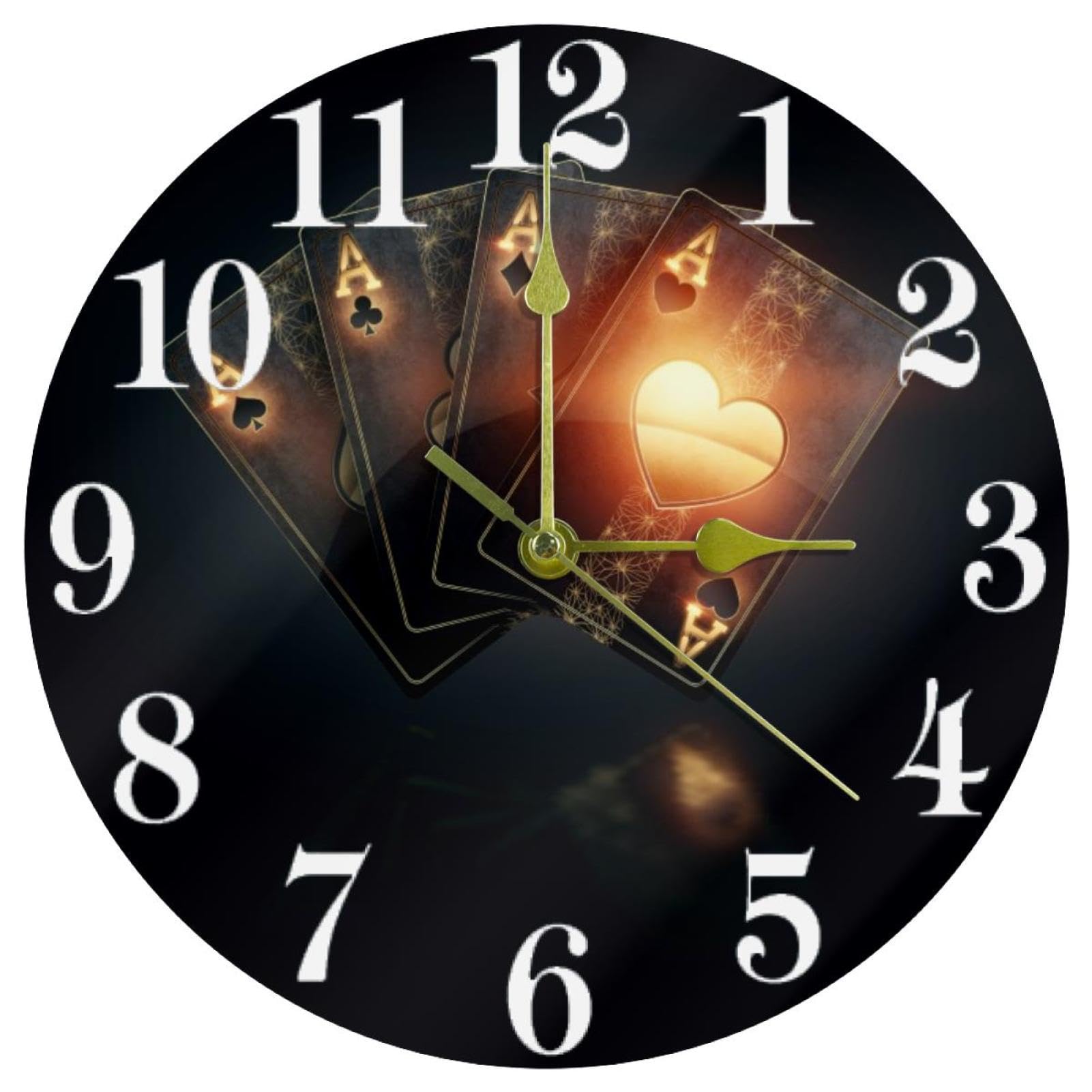 Horloge murale ronde sans tic-tac pour retrouver le sommeil
