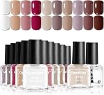 OpenLive Nail Polish Set 6 Colors Multi colour Quick Drying Nail Polish, Black White Red Pink Collection Gifts for Women