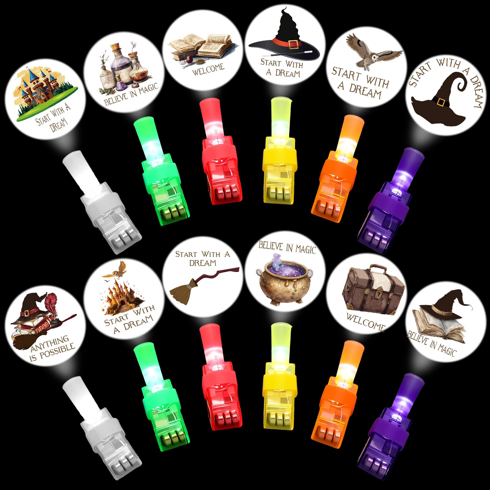 Photo 1 of Tuanse 36 Pcs Magical Wizard Finger Lights Bulk, Wizard Party Favors Gifts