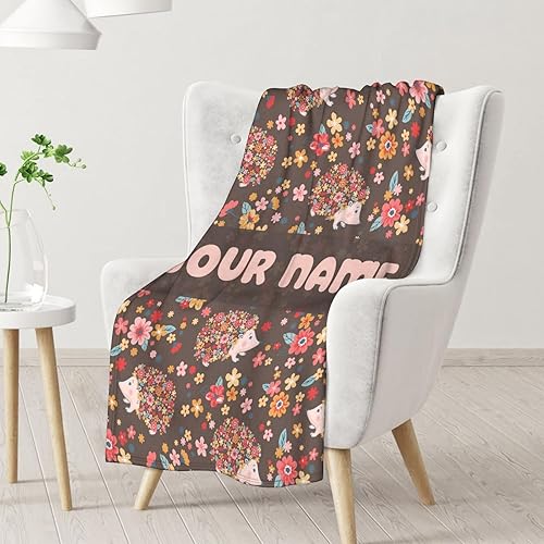 Miniatura 2 de Manta de erizo para regalar  Manta de 50 x 40 pulgadas para niñas y niños, manta blanca suave y mullida para cuna, sofá y viajes