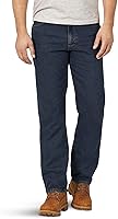 Rustler Men's Classic Regular Fit Jeans - Durable Straight Leg Denim with Comfort Flex Waistband
