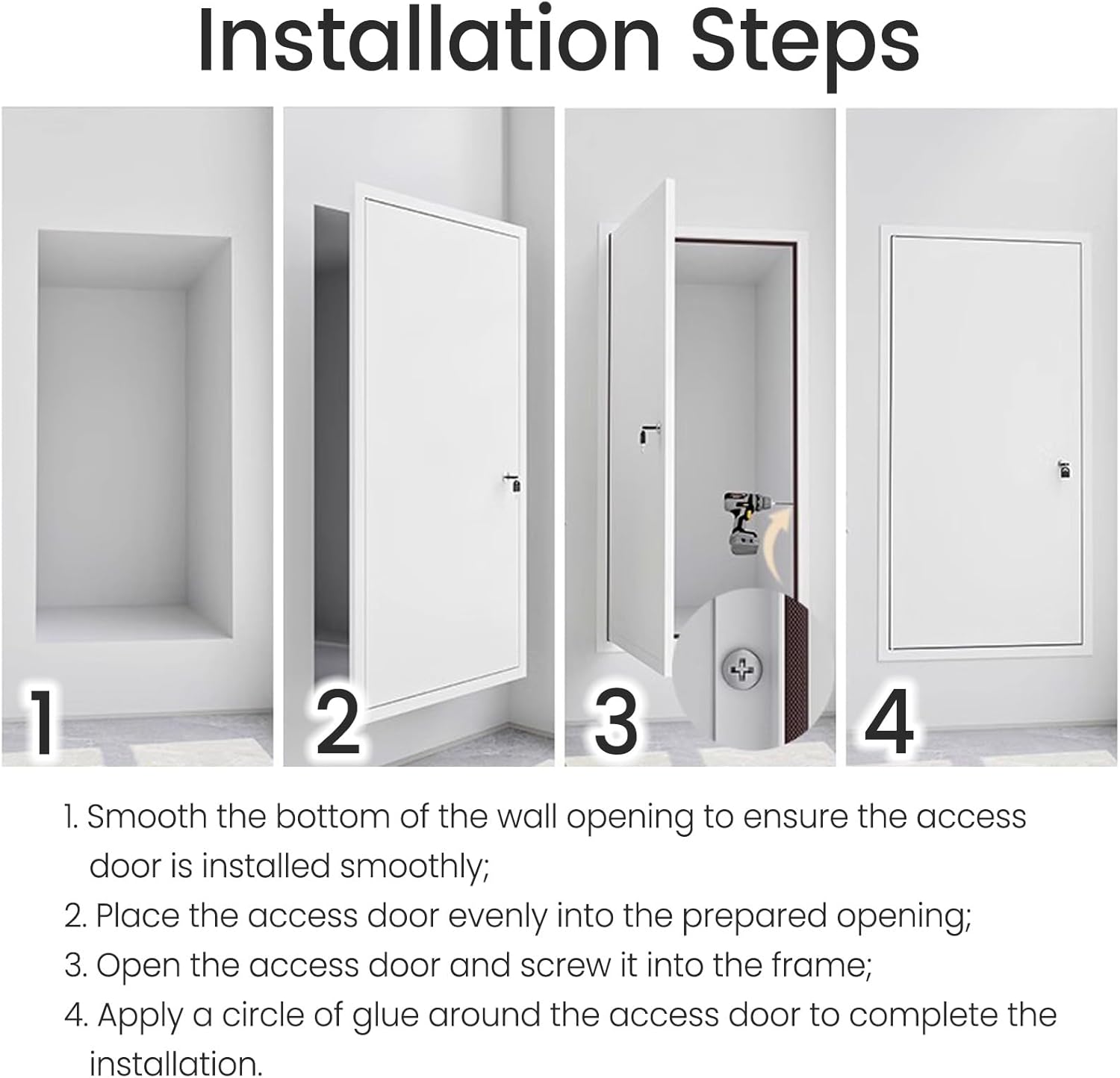 点検口 鍵付きロック可能な検査ドア、頑丈な秘密のアルミ配管アクセスパネル24x24 20x20 40x40、カスタムサイズ配管検査サ