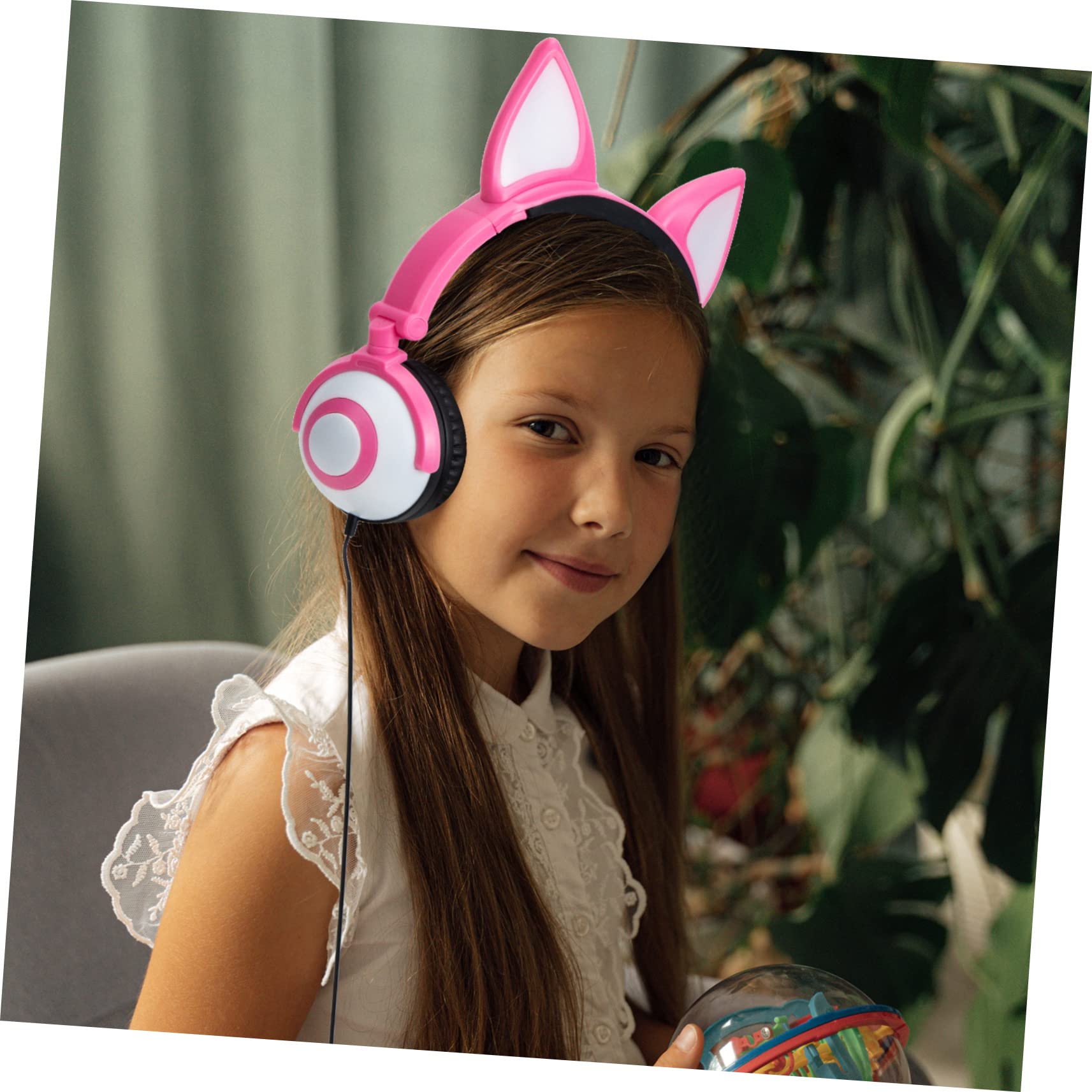 Homoyoyo Cuffie Pieghevoli Orecchie di Gatto per Ragazzo Ragazza Cuffie Suono Stereo e Design Orecchie di Gatto Colorate Adatte Viaggio e Sport
